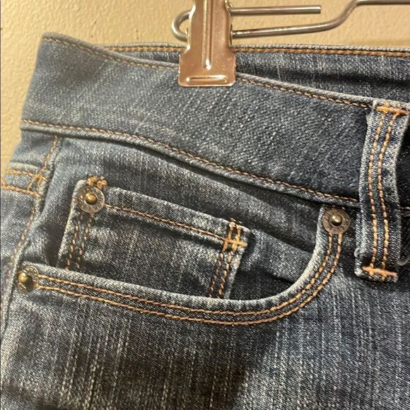 LOFT Blue Straight Leg Jeans Classic Style - Picture 3 of 10